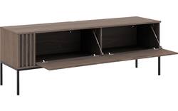 Goossens tv meubel viola donker bruin eiken - 8244509-goossens-viola-tv-meubel-eiken-donker-bruin-01