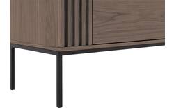 Goossens tv meubel viola donker bruin eiken - 8244509-goossens-viola-tv-meubel-eiken-donker-bruin-01