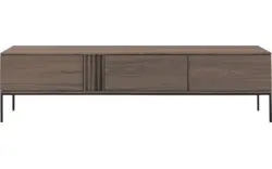Goossens tv meubel viola donker bruin eiken - 8244513-goossens-viola-tv-meubel-eiken-donker-bruin-01