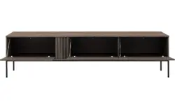 Goossens tv meubel viola donker bruin eiken - 8244513-goossens-viola-tv-meubel-eiken-donker-bruin-01