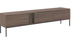 Goossens tv meubel viola donker bruin eiken - 8244513-goossens-viola-tv-meubel-eiken-donker-bruin-01