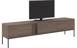 Goossens tv meubel viola donker bruin eiken - 8244513-goossens-viola-tv-meubel-eiken-donker-bruin-01