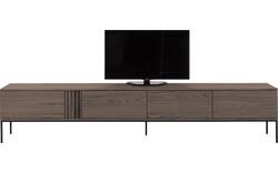 Goossens tv meubel viola donker bruin eiken - 8244517-goossens-viola-tv-meubel-eiken-donker-bruin-02