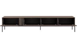 Goossens tv meubel viola donker bruin eiken - 8244517-goossens-viola-tv-meubel-eiken-donker-bruin-01