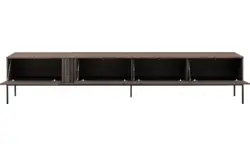 Goossens tv meubel viola donker bruin eiken - 8244517-goossens-viola-tv-meubel-eiken-donker-bruin-01