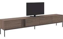 Goossens tv meubel viola donker bruin eiken - 8244517-goossens-viola-tv-meubel-eiken-donker-bruin-01