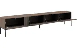 Goossens tv meubel viola donker bruin eiken - 8244517-goossens-viola-tv-meubel-eiken-donker-bruin-01