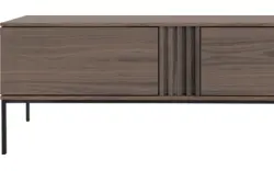 Goossens tv meubel viola donker bruin eiken - 8244517-goossens-viola-tv-meubel-eiken-donker-bruin-01