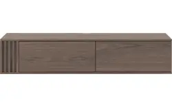 Goossens tv meubel viola donker bruin eiken - 8244521-goossens-viola-tv-meubel-eiken-donker-bruin-01