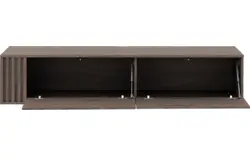Goossens tv meubel viola donker bruin eiken - 8244521-goossens-viola-tv-meubel-eiken-donker-bruin-01