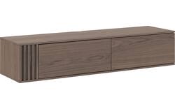 Goossens tv meubel viola donker bruin eiken - 8244521-goossens-viola-tv-meubel-eiken-donker-bruin-01