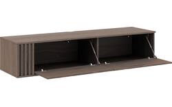 Goossens tv meubel viola donker bruin eiken - 8244521-goossens-viola-tv-meubel-eiken-donker-bruin-01