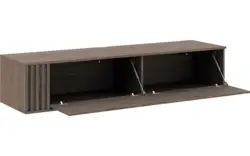 Goossens tv meubel viola donker bruin eiken - 8244521-goossens-viola-tv-meubel-eiken-donker-bruin-01