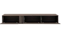 Goossens tv meubel viola donker bruin eiken - 8244525-goossens-viola-tv-meubel-eiken-donker-bruin-01