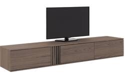 Goossens tv meubel viola donker bruin eiken - 8244525-goossens-viola-tv-meubel-eiken-donker-bruin-01