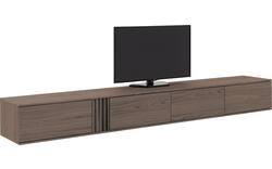 Goossens tv meubel viola donker bruin eiken - 8244529-goossens-viola-tv-meubel-eiken-donker-bruin-01