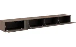 Goossens tv meubel viola donker bruin eiken - 8244529-goossens-viola-tv-meubel-eiken-donker-bruin-01