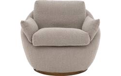 Goossens draaifauteuil lazy bruin stof - 8244531-goossens-lazy-fauteuil-stof-05
