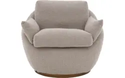 Goossens draaifauteuil lazy bruin stof - 8244531-goossens-lazy-fauteuil-stof-05