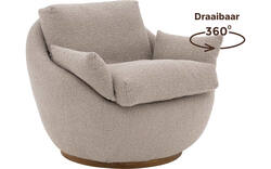 Goossens draaifauteuil lazy bruin stof - 8244531-goossens-lazy-fauteuil-stof-05