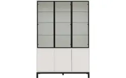 Goossens vitrinekast valencia wit melamine - 8244533-goossens-valencia-vitrinekast-melamine-01