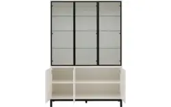 Goossens vitrinekast valencia wit melamine - 8244533-goossens-valencia-vitrinekast-melamine-01