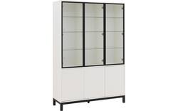 Goossens vitrinekast valencia wit melamine - 8244533-goossens-valencia-vitrinekast-melamine-01