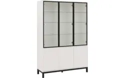 Goossens vitrinekast valencia wit melamine - 8244533-goossens-valencia-vitrinekast-melamine-01