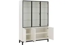 Goossens vitrinekast valencia wit melamine - 8244533-goossens-valencia-vitrinekast-melamine-01