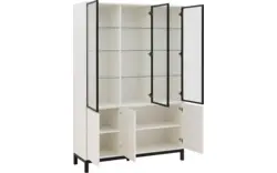 Goossens vitrinekast valencia wit melamine - 8244533-goossens-valencia-vitrinekast-melamine-01