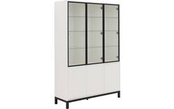 Goossens vitrinekast valencia wit melamine - 8244533-goossens-valencia-vitrinekast-melamine-01