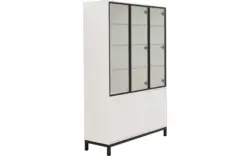 Goossens vitrinekast valencia wit melamine - 8244533-goossens-valencia-vitrinekast-melamine-01