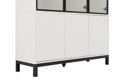 Goossens vitrinekast valencia wit melamine - 8244533-goossens-valencia-vitrinekast-melamine-01