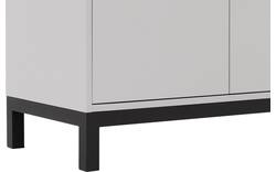 Goossens vitrinekast valencia grijs melamine - 8244534-goossens-valencia-vitrinekast-melamine-01