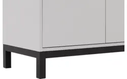 Goossens vitrinekast valencia grijs melamine - 8244534-goossens-valencia-vitrinekast-melamine-01