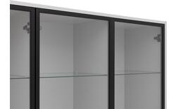 Goossens vitrinekast valencia grijs melamine - 8244534-goossens-valencia-vitrinekast-melamine-01