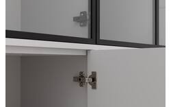 Goossens vitrinekast valencia grijs melamine - 8244534-goossens-valencia-vitrinekast-melamine-01