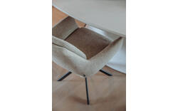 Goossens eetkamerstoel daisy beige stof - 8234673-goossens-daisy-eetkamerstoel-stof-bruin-01