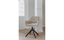 Goossens eetkamerstoel daisy beige stof - 8244600-goossens-daisy-eetkamerstoel-stof-bruin-01