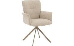 Goossens eetkamerstoel hermes beige stof - 8244605-goossens-hermes-stoel-onderdelen-stof-01