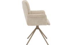 Goossens eetkamerstoel hermes beige stof - 8244605-goossens-hermes-stoel-onderdelen-stof-01