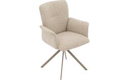 Goossens eetkamerstoel hermes beige stof - 8244605-goossens-hermes-stoel-onderdelen-stof-01