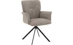 Goossens eetkamerstoel hermes bruin stof - 8244607-goossens-hermes-stoel-onderdelen-stof-01