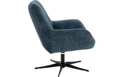 Goossens draaifauteuil kamille blauw stof - 8244657-goossens-kamille-fauteuil-stof-01