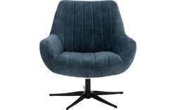 Goossens draaifauteuil kamille blauw stof - 8244657-goossens-kamille-fauteuil-stof-01