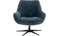 Goossens draaifauteuil kamille blauw stof - 8244657-goossens-kamille-fauteuil-stof-01