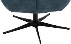 Goossens draaifauteuil kamille blauw stof - 8244657-goossens-kamille-fauteuil-stof-01