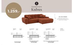 Goossens excellent loungebank kubus bruin stof - 8234718-gespiegeld-02