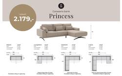 Goossens excellent loungebank princess wit stof - 8231519-gespiegeld-01