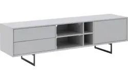 Goossens basic tv meubel vienna grijs mdf - 8250131-goossens-basic-vienna-tv-meubel-grijs-01